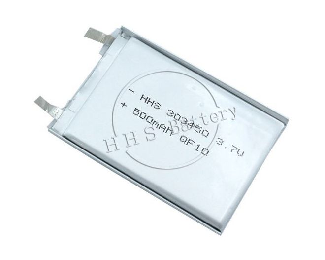 303450 3.7v 600mAh rechargeable lithium polymer battery
